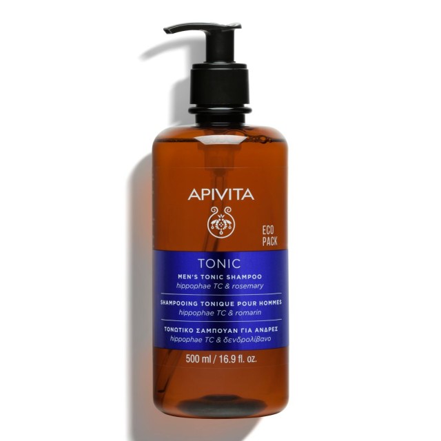 Apivita Mens Tonic Hippophae TC & Rosemary Σαμπουάν Kατά της Τριχόπτωσης για Όλους τους Τύπους Μαλλιών, 500ml
