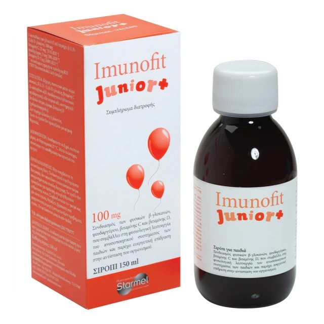 Starmel Imunofit Junior Παιδικό Σιρόπι με Γεύση Μήλο 100mg, 150ml