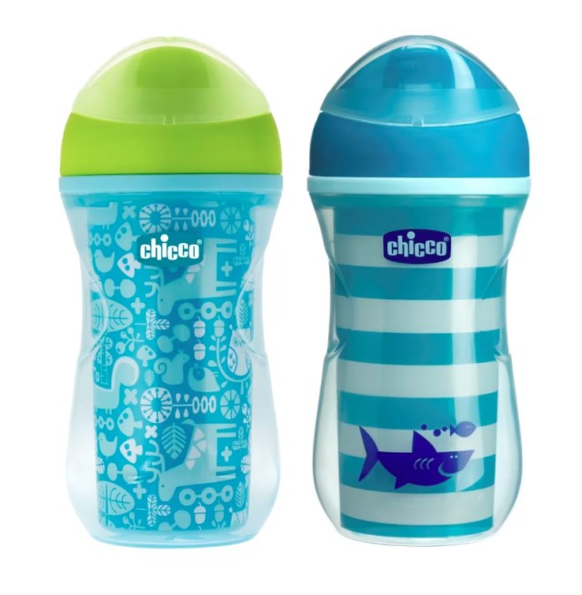 Chicco Active Cup 14Μ+ Εκπαιδευτικό Ποτηράκι σε 2 Χρώματα, 1τμχ