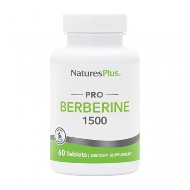 Natures Plus Pro Berberine 1500mg Συμπλήρωμα Διατροφής Φυτικής Βερβερίνης, 60tabs