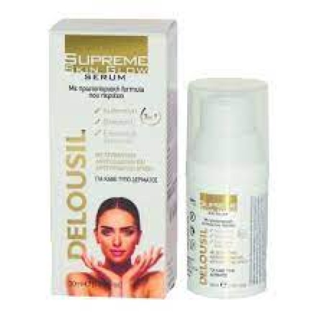 Delousil Supreme Skin Glow Serum Ορός Προσώπου για Κάθε Τύπο Δέρματος, 30ml