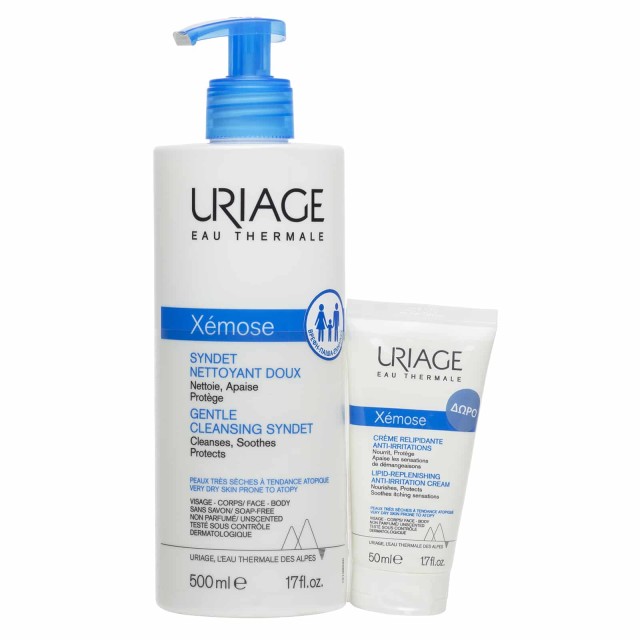 Uriage Promo για Ξηρές Επιδερμίδες με Xemose Syndet Gel Ήπιου Καθαρ...