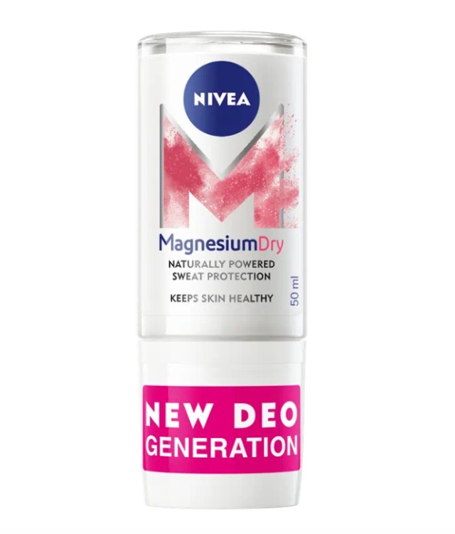 Nivea Deo Magnesium Dry Original Roll-On Γυναικείο Αποσμητικό Χωρίς ACH & Alcohol, 50ml