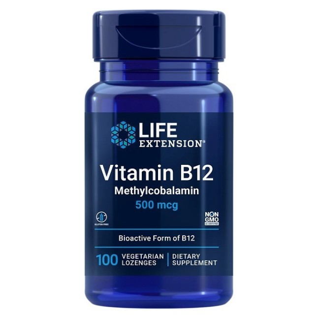 Life Extension Vitamin B12 Methylcobalamin 500 mcg Συμπλήρωμα Διατροφής με Β12, 100 caps