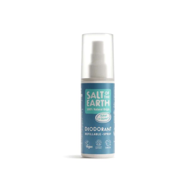 Salt of the Earth Vegan Natural Deodorant Spray Ocean & Coconut Αποσμητικό Σπρέι, 100ml