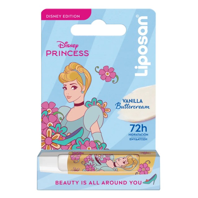 Liposan Disney Cinderella Vanilla Buttercream Ενυδατικό Balm Χειλιώ...