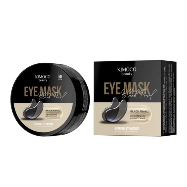 Kimoco Eye Paches Μάσκα Ματιών για Λάμψη και Λείανση με Εκχύλισμα Μαύρης Πέρλας 60τμχ