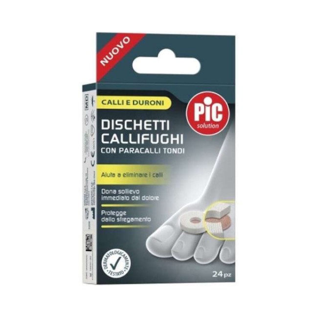 Pic Solution Dischetti Callifughi Επιθέματα Αφαίρεσης Κάλων, 24τμχ