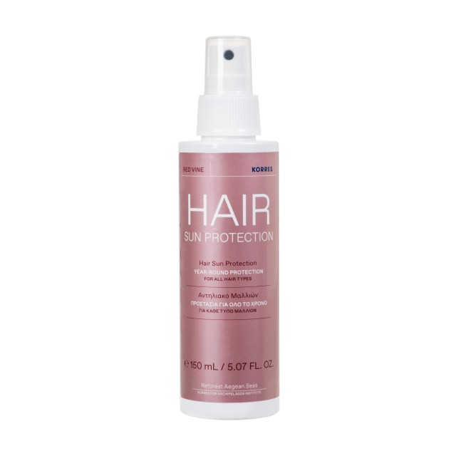 Korres Hair Sun Protection Κόκκινο Αμπέλι Αντηλιακό Μαλλιών, 150ml