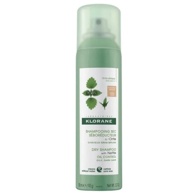 Klorane Dry Shampoo with Nettle Oil Control Ξηρό Σαμπουάν με Τσουκν...
