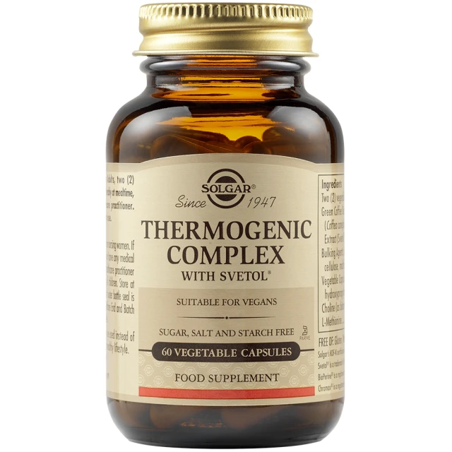 Solgar Thermogenic Complex Dietary Supplement For Metabolism,...