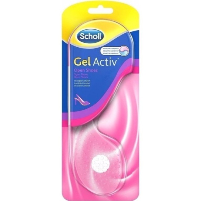 Scholl Gel Activ Open Shoes Ανατομικοί Πάτοι Καθημερινής Χρήσης, No 35 - 40.5