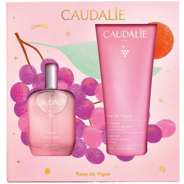 Caudalie Xmas Promo με Rose de Vigne Shower Gel Απαλό Αφρόλουτρο με...