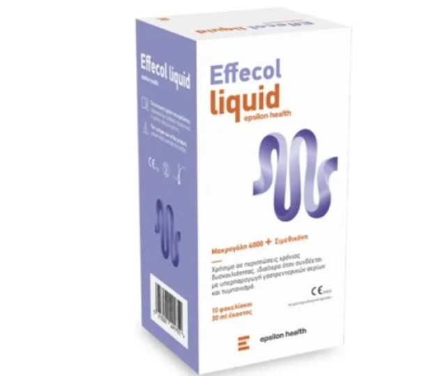 Epsilon Health Effecol Liquid Μακρογόλη 4000 και Σιμεθικόνη, 10 Φακ...