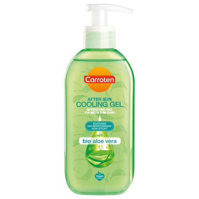 Carroten After Sun Cooling Gel Aloe Vera Δροσιστικό Gel για Μετά τον Ήλιο, 200ml