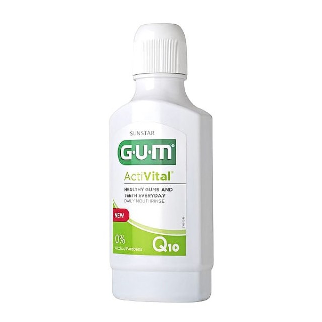 Gum 6061 Activital Q10 Mouth Rinse Στοματικό Διάλυμα με Q10, 300ml