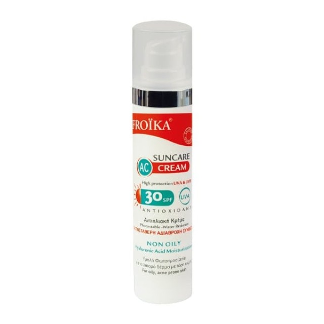 Froika - Suncare AC Cream SPF30 Για Λιπαρό Δέρμα, 40ml