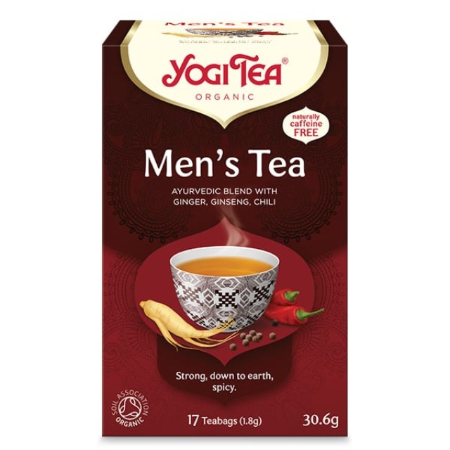 Yogi Tea Mens Tea Αφέψημα για Άνδρες, 17x1.8g