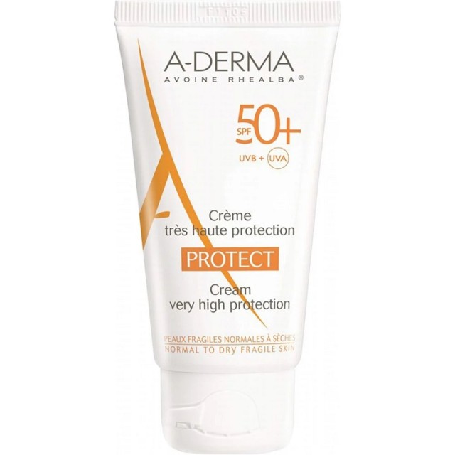 A-Derma Protect Cream SPF50+ Αντηλιακή Κρέμα Προσώπου Χωρίς Άρωμα, 40ml