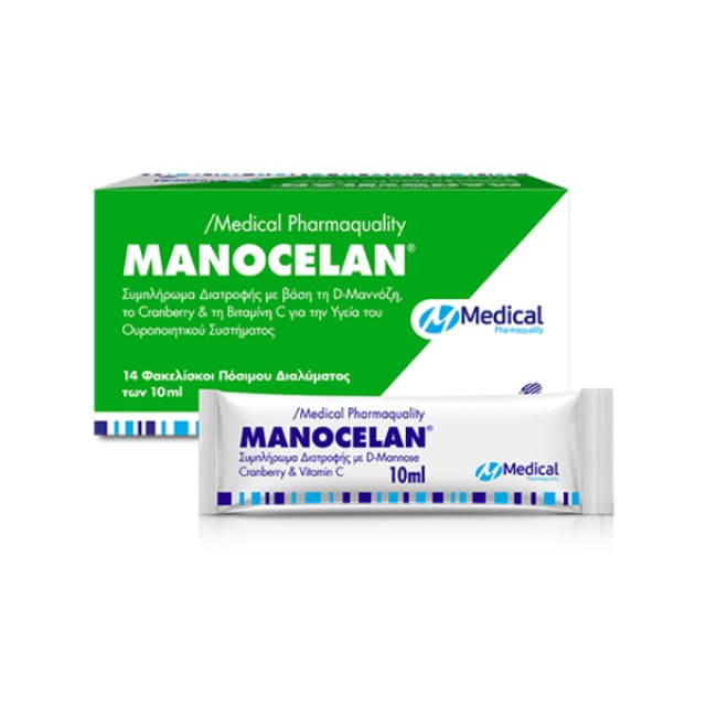 Medical Pharmaquality Manocelan Συμπλήρωμα Διατροφής για το Ουροποιητικό Σύστημα, 14sachets