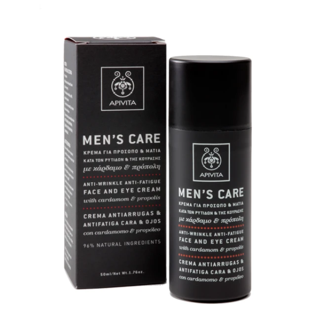 Apivita Mens Care Anti-Wrinkle & Fatigue Cream for Face...