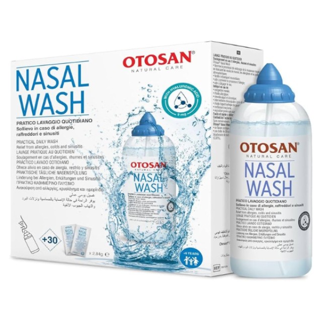 Otosan Nasal Wash  Πρακτικό Φιαλίδιο και Φακελάκια για Ρινικές Πλύσ...
