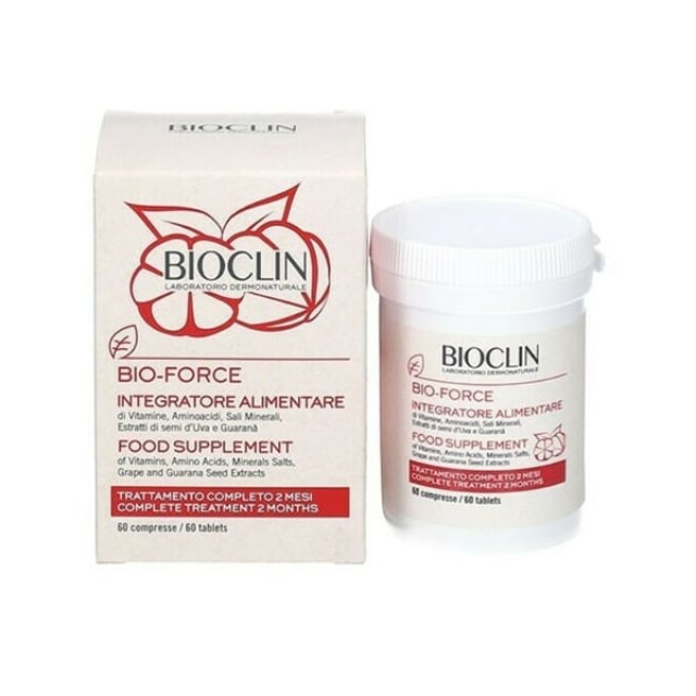 Bioclin Bio-Force Συμπλήρωμα Διατροφής για Ενδυνάμωση των Μαλλιών, 60 Ταμπλέτες