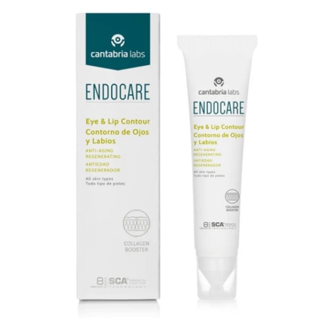 Endocare Eye & Lip Contour Αντιγηραντικός Ορός για την Ανάπλαση γύρ...