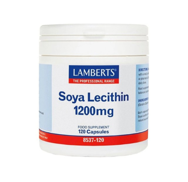 Lamberts Soya Lecithin 1200mg, 120 Κάψουλες