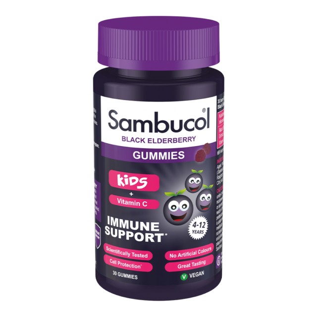 Sambucol Kids Gummies Συμπλήρωμα για την Ενίσχυση του Ανοσοποιητικού, 30 ζελεδάκια