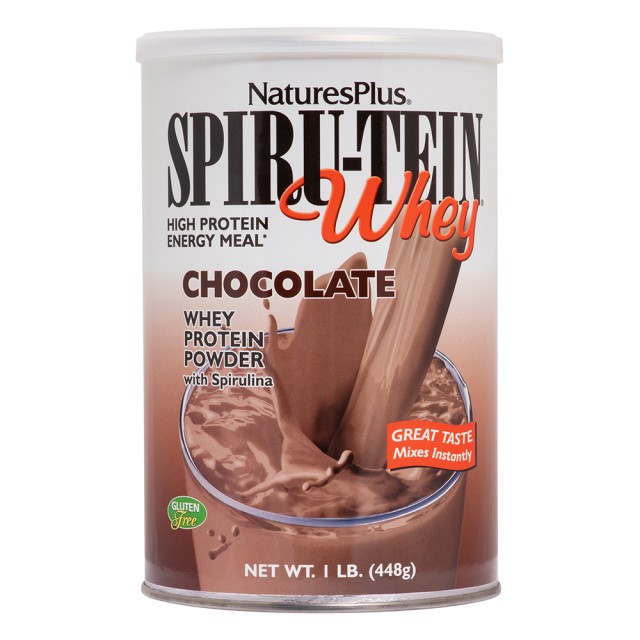 Natures Plus Spiru-Tein Whey Σοκολάτα, 448gr