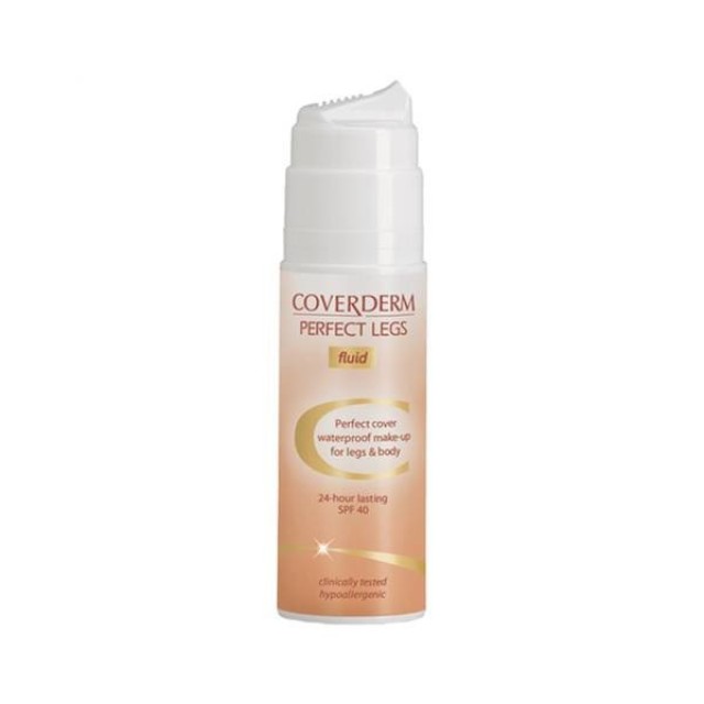 Coverderm Perfect Legs Fluid SPF40 Αδιάβροχο Make-up για Πόδια και Σώμα No.50, 75ml