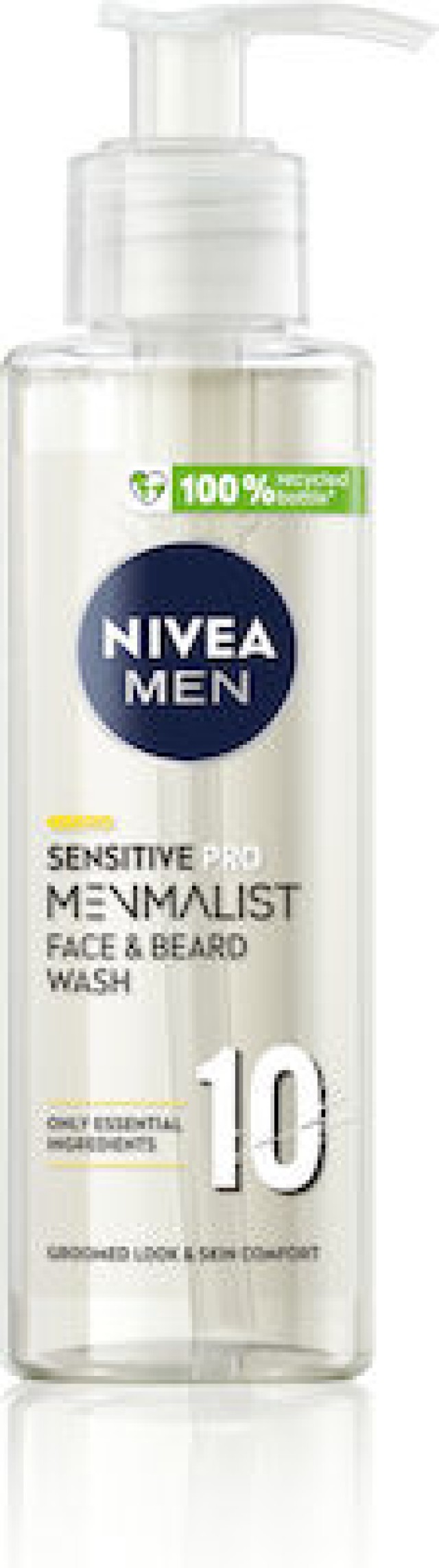 Nivea Men Sensitive Pro Menmalist Face & Beard Wash Καθαρισμός Προσώπου & Γενιών, 200ml