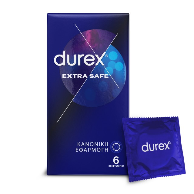 Durex Extra Safe Προφυλακτικά, 6 Τεμάχια
