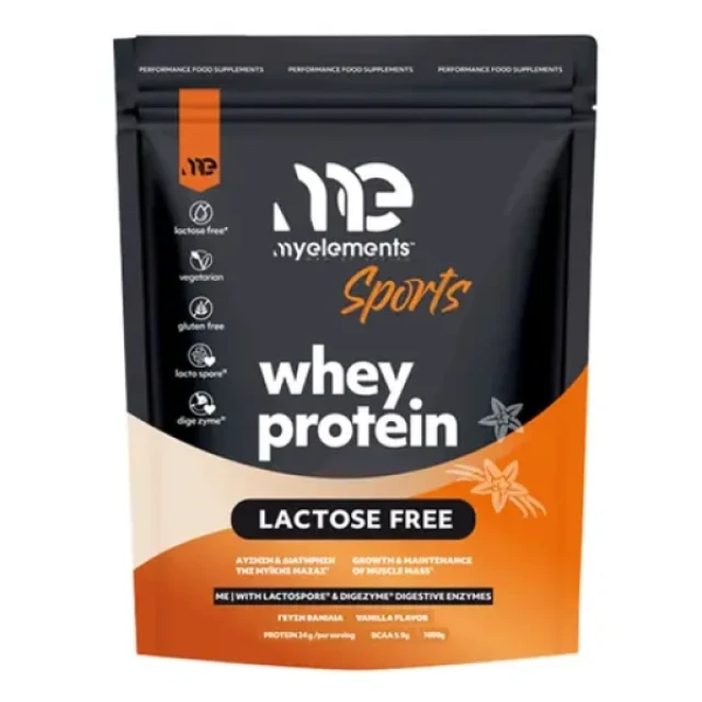 My Elements Whey Protein Lactose Free with DigeZyme & LactoSpore Flavor...