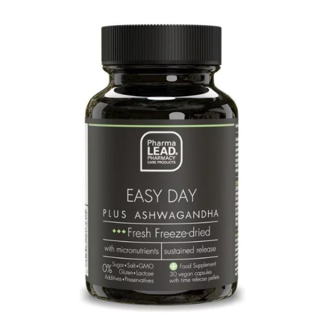 Pharmalead Black Range Easy Day Plus Ashwagandha, 30 Φυτικές Κάψουλες