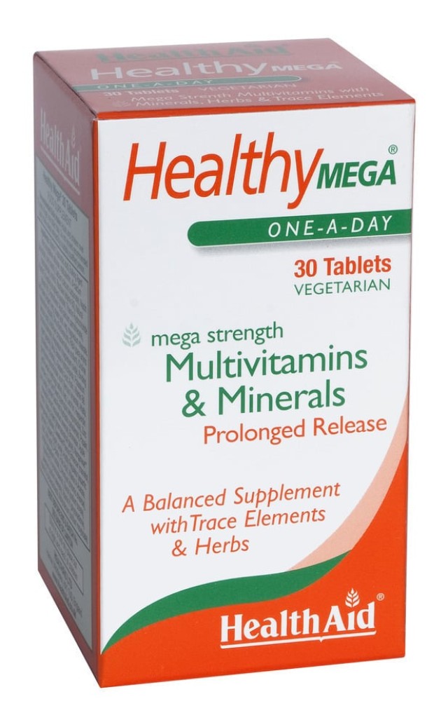 Health Aid Mega Multivitamin and Mineral Prolonged Release Πολυβιταμίνες και Μέταλλα, 30 Ταμπλέτες