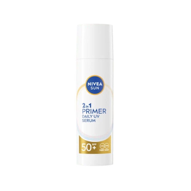 Nivea 2in1 Primer Serum Αντηλιακός Ορός Προσώπου SPF 50+, 30ml