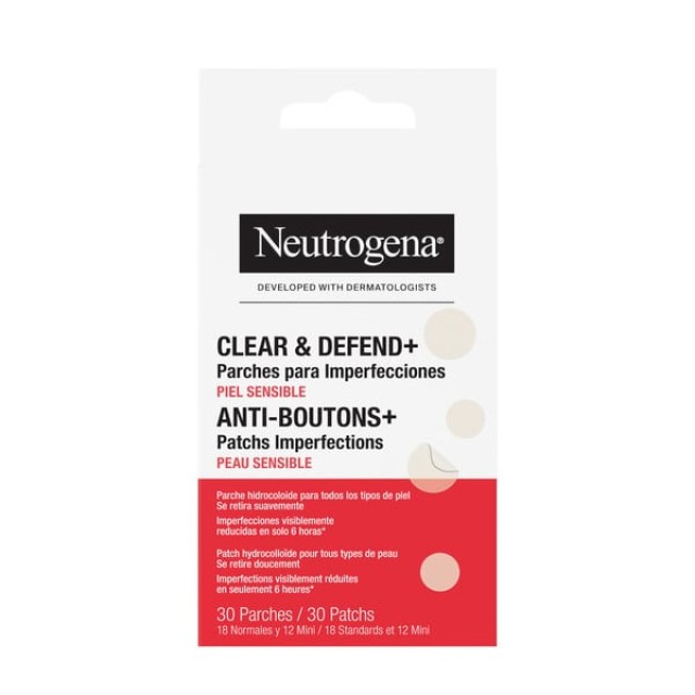 Neutrogena Clear & Defend+ Ultra-Thin Blemish Patches Επιθέματα Προ...