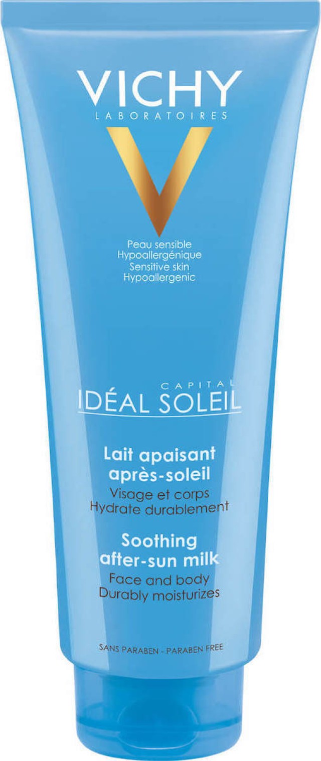 Vichy Ideal Capital Soleil Hydrating After Sun Milk Ενυδατικό Γαλάκτωμα για Μετά τον Ήλιο για Πρόσωπο - Σώμα, 300ml