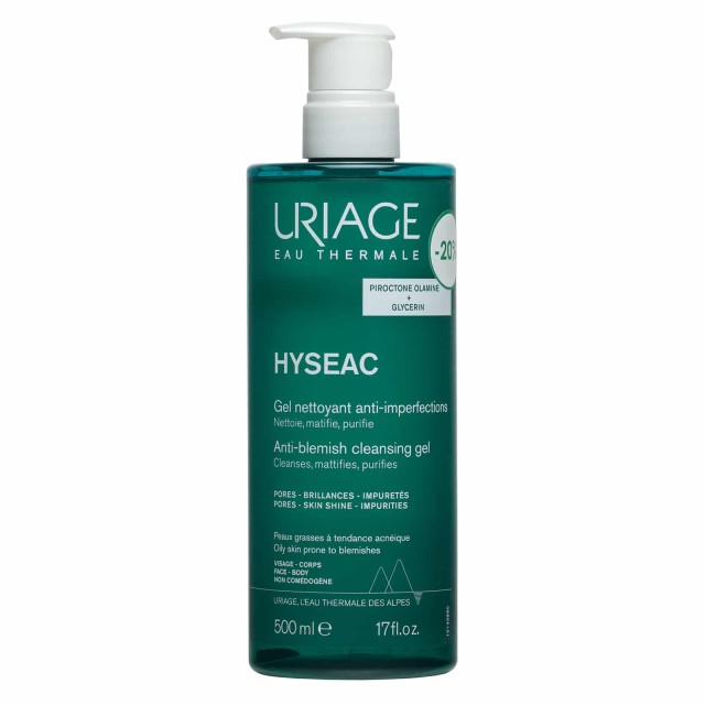 Uriage Hyseac Gel Nettoyant  Τζελ Καθαρισμού για Λιπαρές Επιδερμίδε...
