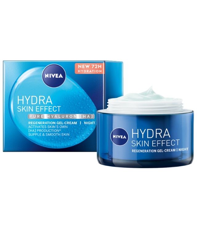 Nivea Hydra Skin Effect Regeneration Gel Cream Night Ενυδατική Κρέμα Νυκτός, 50ml