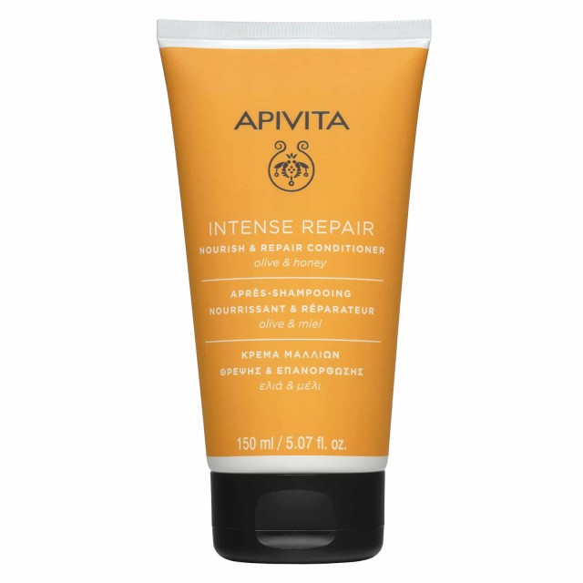 Apivita Intense Repair Conditioner Θρέψης & Επανόρθωσης για Ξηρά/Ταλαιπωρημένα Μαλλιά με Ελιά & Μέλι, 150ml
