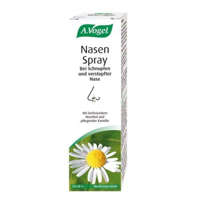 A. Vogel Nasen Spray Ρινικό Σπρέυ με Ευκάλυπτο, Μέντα & Χαμομήλι, 20ml