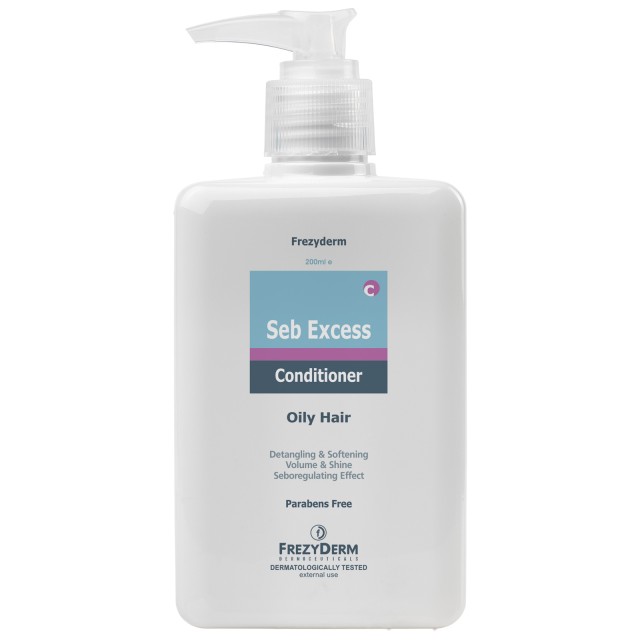 Frezyderm Seb Excess Conditioner Μαλακτική Κρέμα για Λιπαρά Μαλλιά 200ml