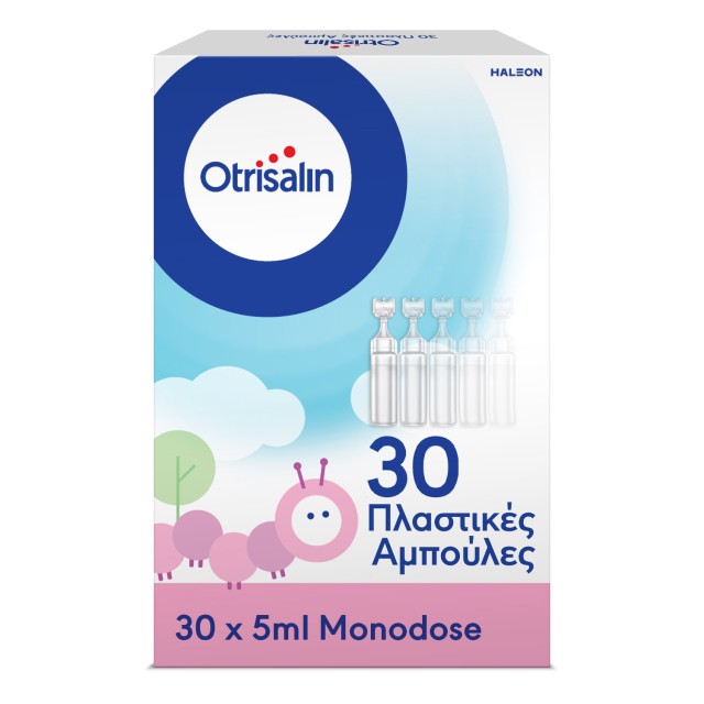 Otrisalin Φυσιολογικό Διάλυμα Για Τον Καθαρισμό Και Την Ενυδάτωση Της Μύτης, 30 Αμπούλες x 5ml