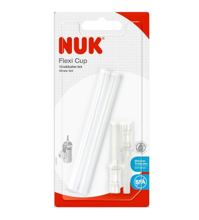 Nuk Ανταλλακτικό Καλαμάκι Soft για το Παγουράκι, 2τμχ