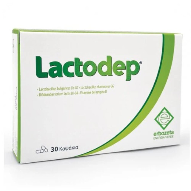 Erbozeta Lactodep Συμπλήρωμα Διατροφής για το Πεπτικό Σύστημα, 30 Κ...