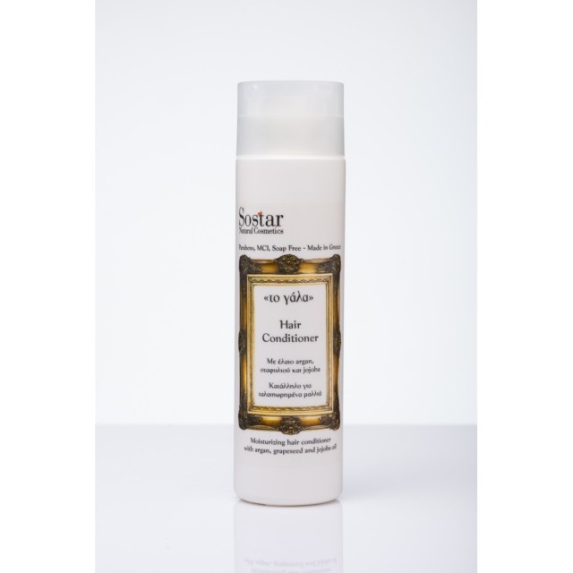 Sostar Το Γάλα Hair Conditioner Με Βιολογικό Γάλα Γαϊδούρας, 250ml