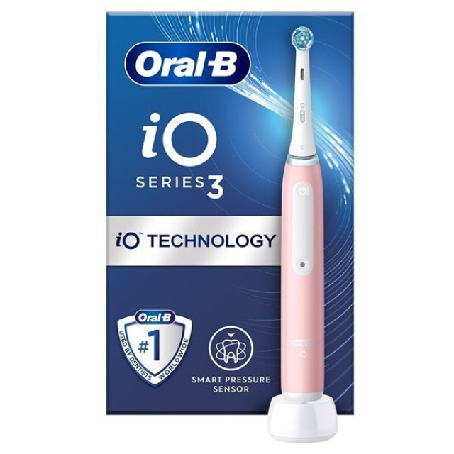 Oral-B iO Series 3 Ηλεκτρική Οδοντόβουρτσα Με Αισθητήρα Πίεσης, 1 Τεμάχιο